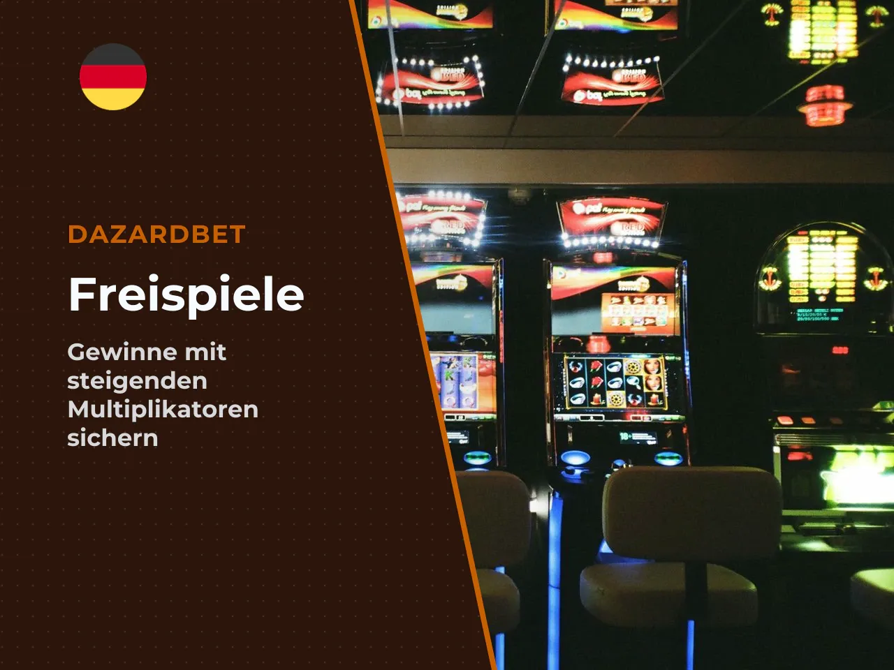 Freispiele mit steigenden Multiplikatoren. Erscheinen im