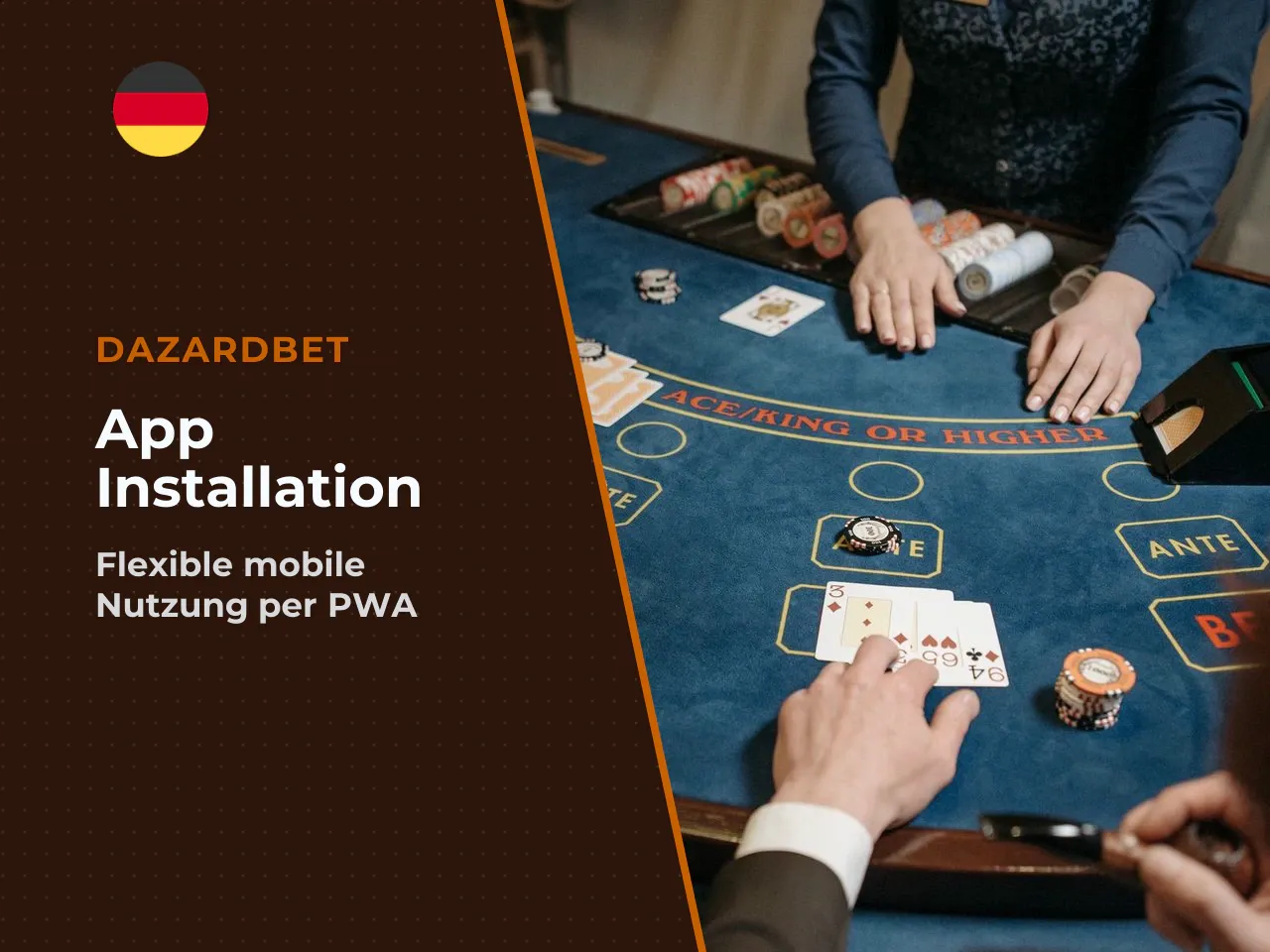 Dazardbet PWA und Homescreen statt klassischer