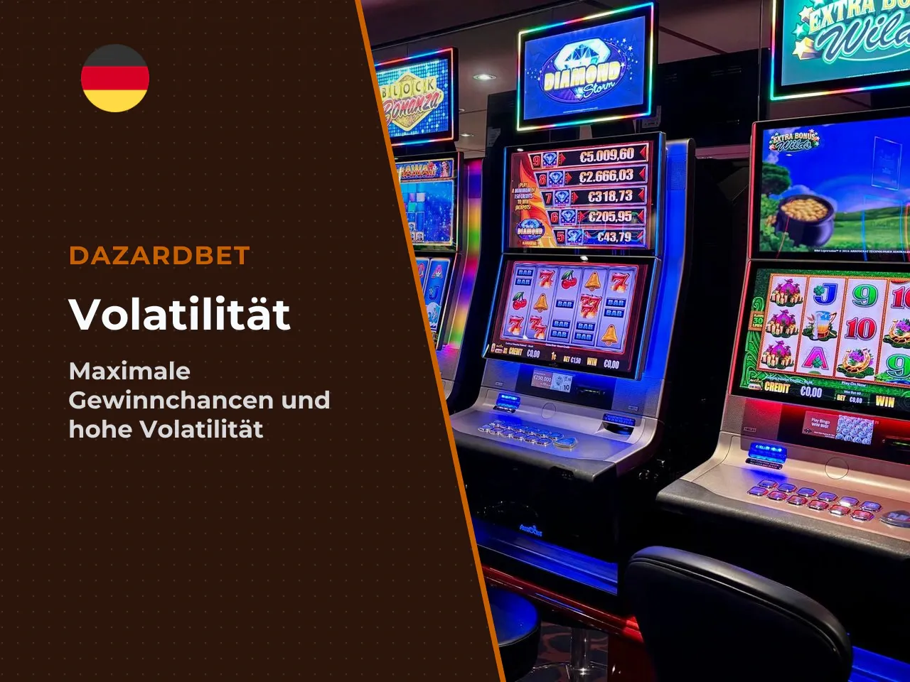 Volatilität und Gewinnfrequenzen. Die Volatilität ist