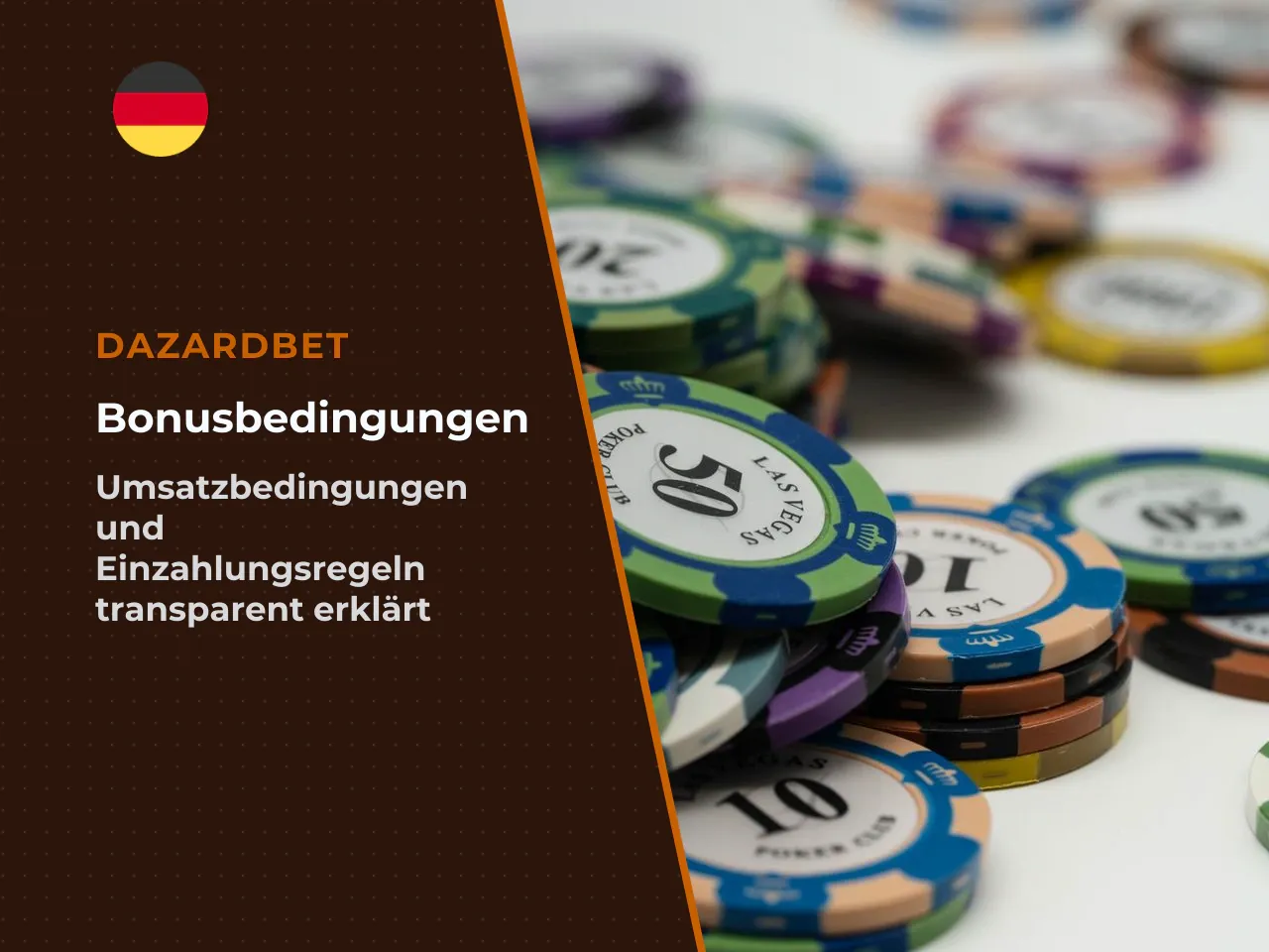Bonusbedingungen vor der Einzahlung lesen. Die