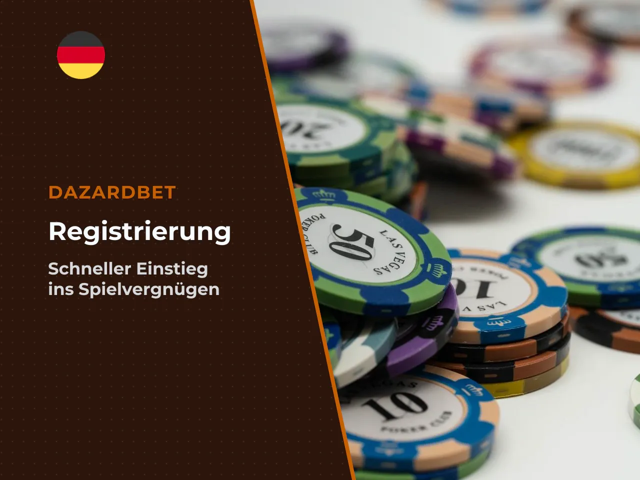 Registrierung und Kontodaten bei Dazardbet. Der
