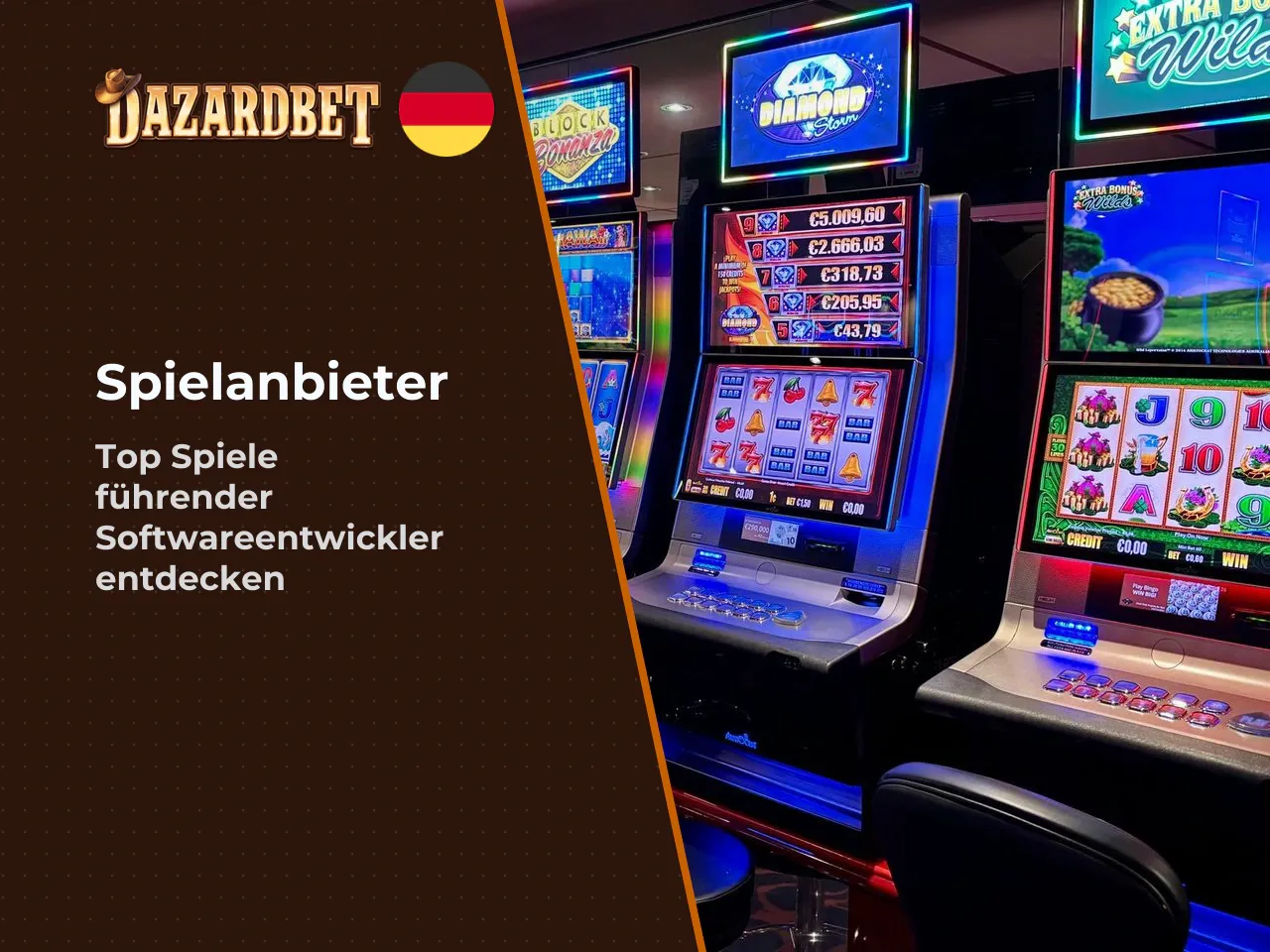 Softwareanbieter und Spielauswahl bei Dazardbet. Die