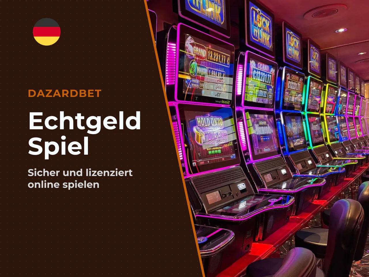 Echtgeld-Spiel im Online Casino starten. Für