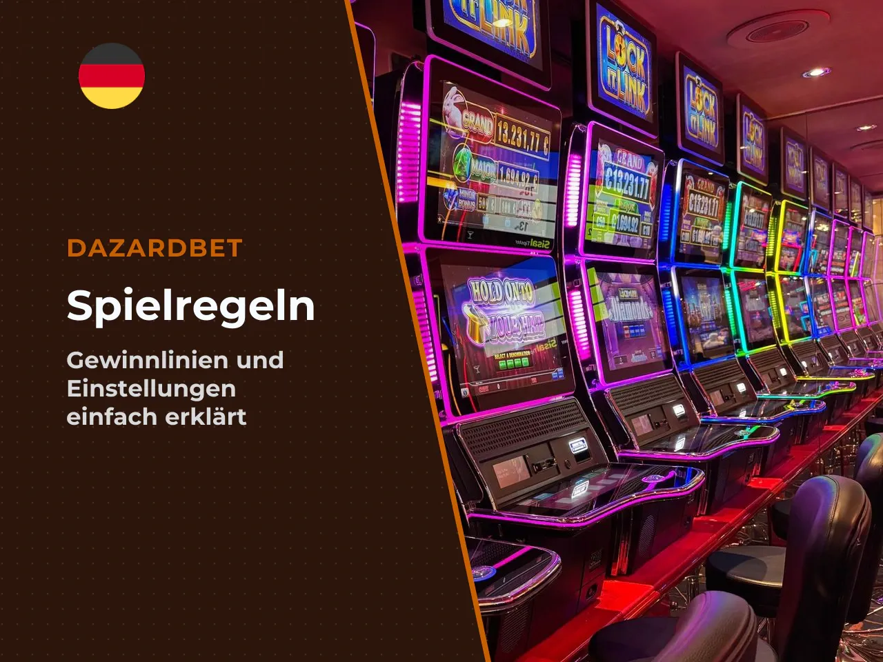 Gewinnlinien, Einsätze und weitere Einstellungen. Fire