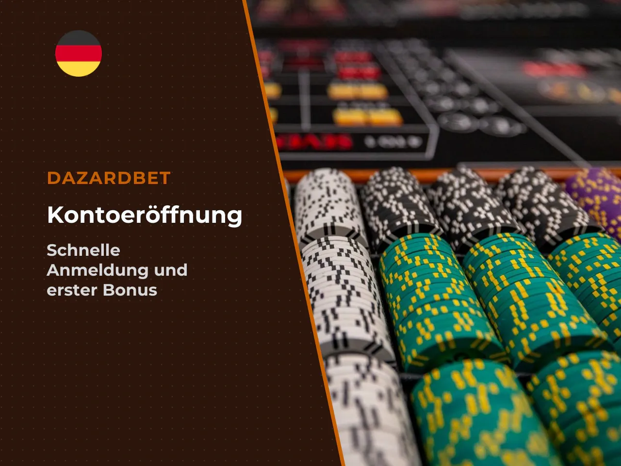 Anmeldung, Einzahlung und Bonus vor dem
